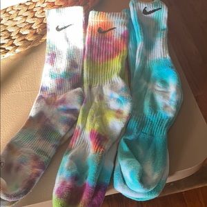 Lot of three hand dyed Nike socks men’s/women’s
